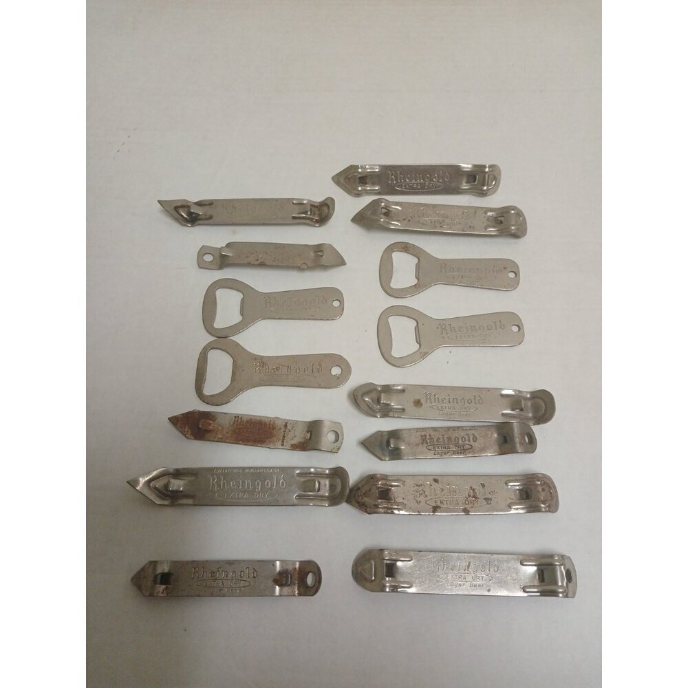 Rheingold Beer Bottle Cap Lifter Openers Lot Of 15 Vintage!!